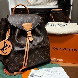 Authentic Louis Vuitton Montsouris Backpack -new style
